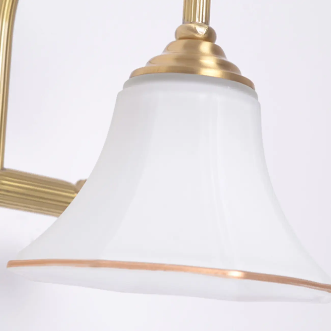 Gold Classic Vanity Lights with Glass Shade for Bathroom Image - 8 | homeyfad