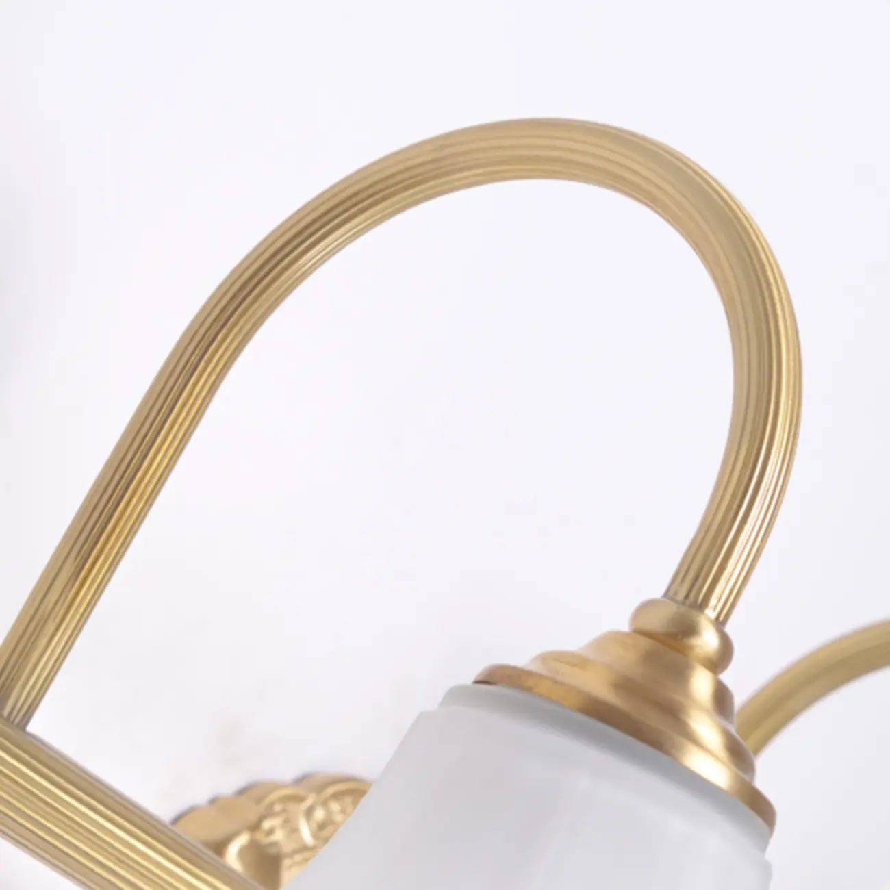 Gold Classic Vanity Lights with Glass Shade for Bathroom Image - 9 | homeyfad