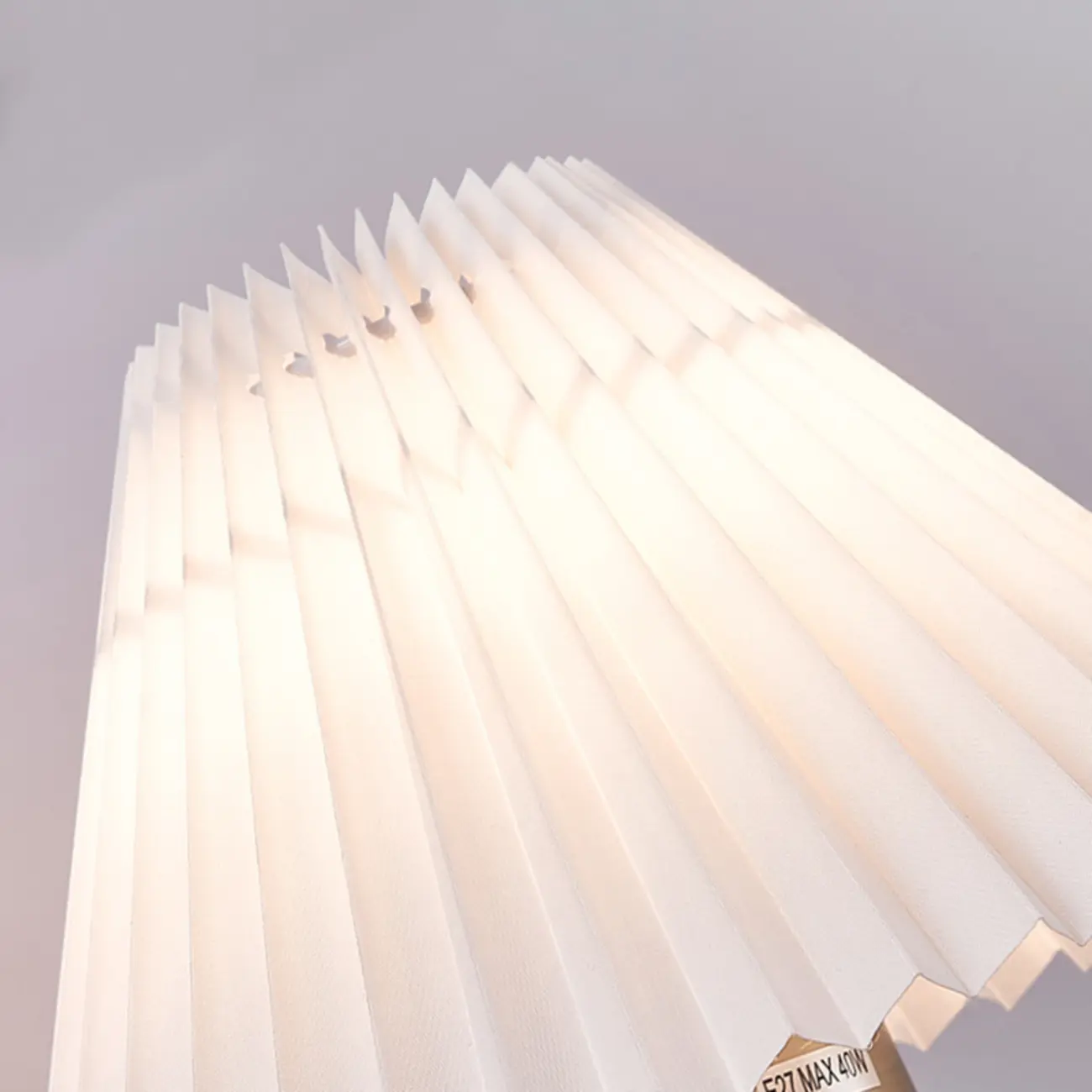 Indoor Elegant Cone Fabric Pleated Shade Wall Light Image - 16 | homeyfad
