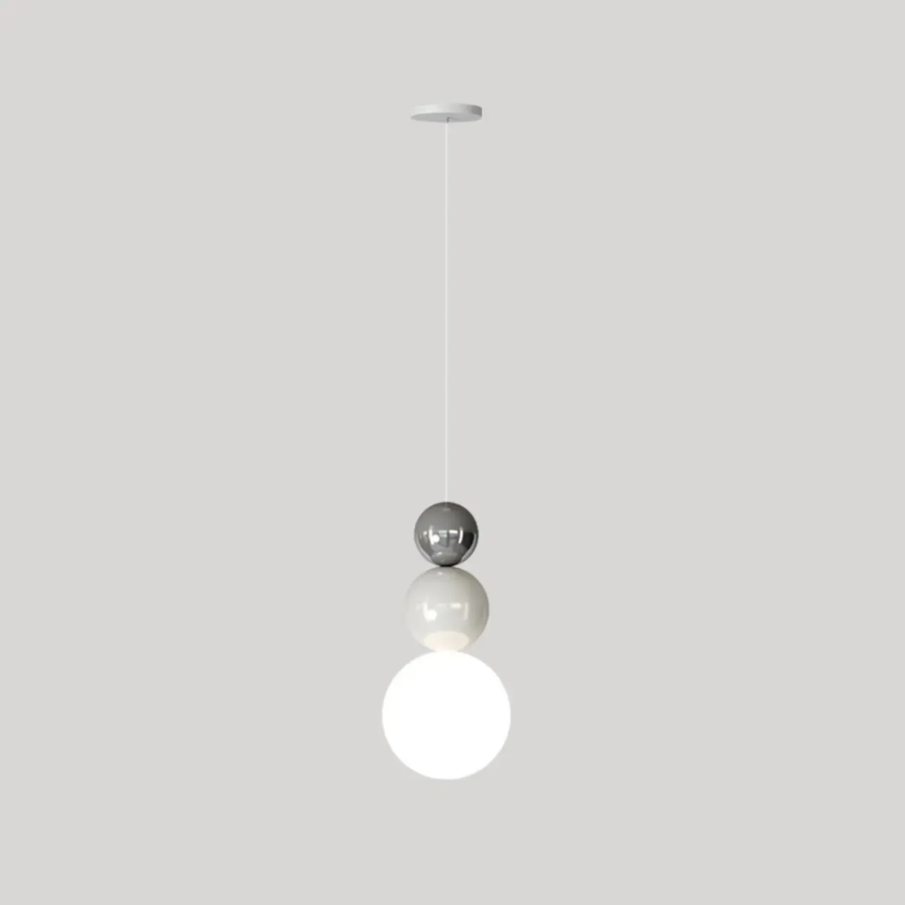 Modern Globe Pendant Light with Adjustable Cords Image - 4