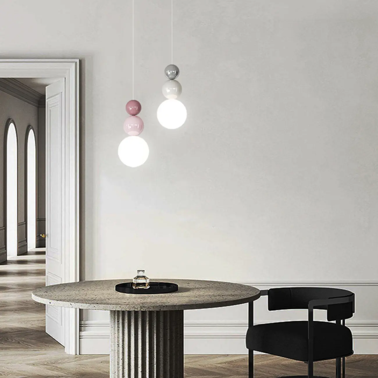 Modern Globe Pendant Light with Adjustable Cords Image - 1 | homeyfad