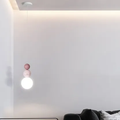 Modern Globe Pendant Light with Adjustable Cords Image - 7