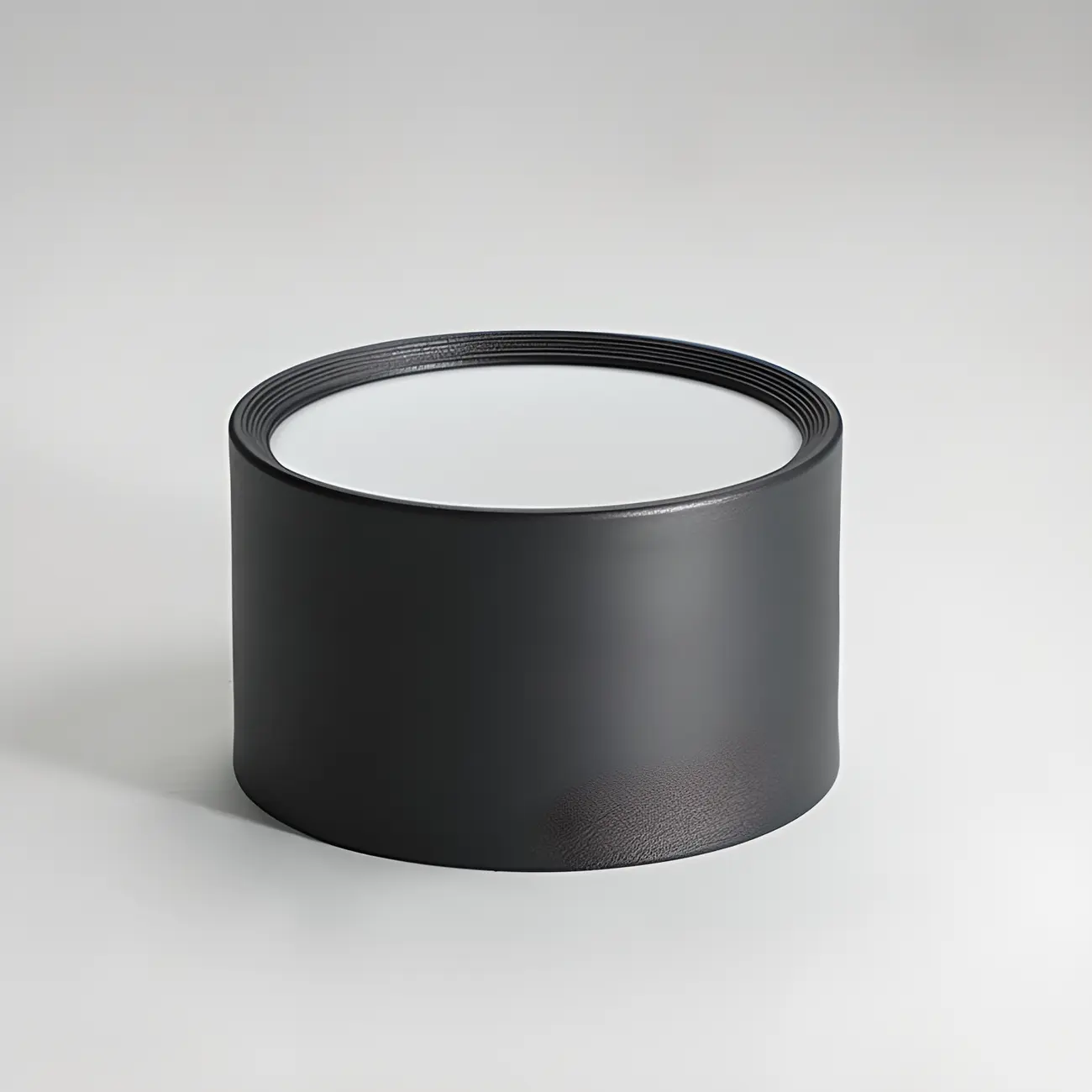 Modern Cylinder White/Black Acrylic Flush Mount LED Light  Image - 6 | homeyfad