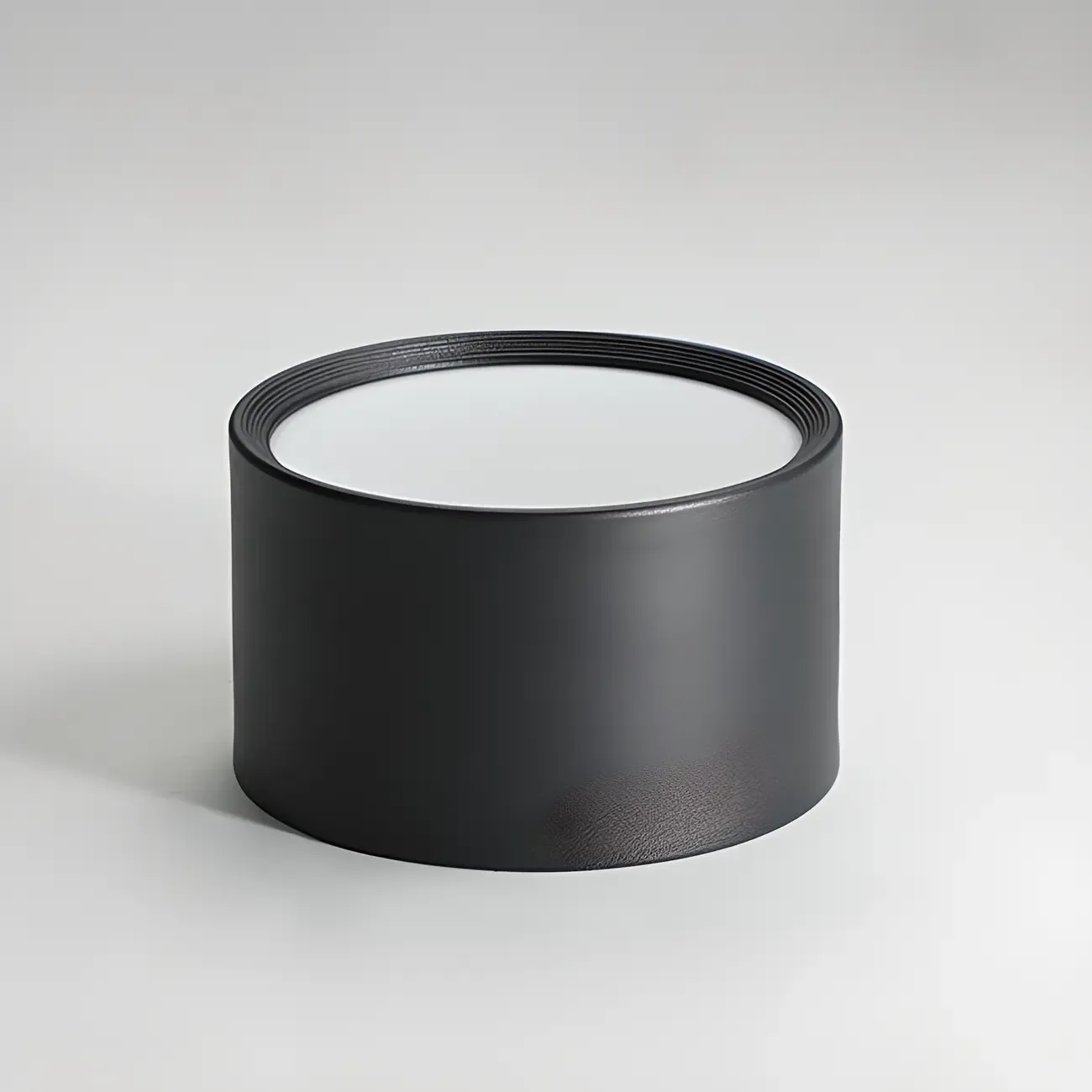 Modern Cylinder White/Black Acrylic Flush Mount LED Light  Image - 6