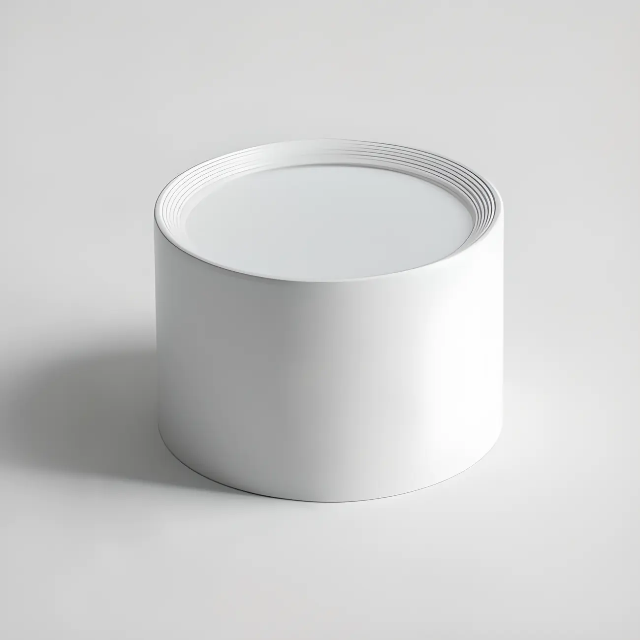 Modern Cylinder White/Black Acrylic Flush Mount LED Light  Image - 7 | homeyfad