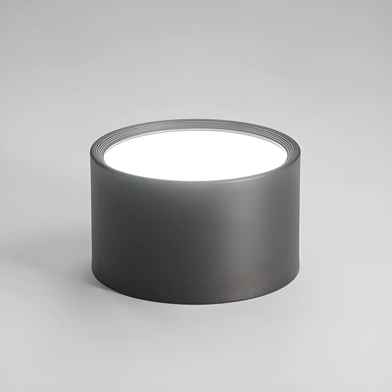 Modern Cylinder White/Black Acrylic Flush Mount LED Light  Image - 8