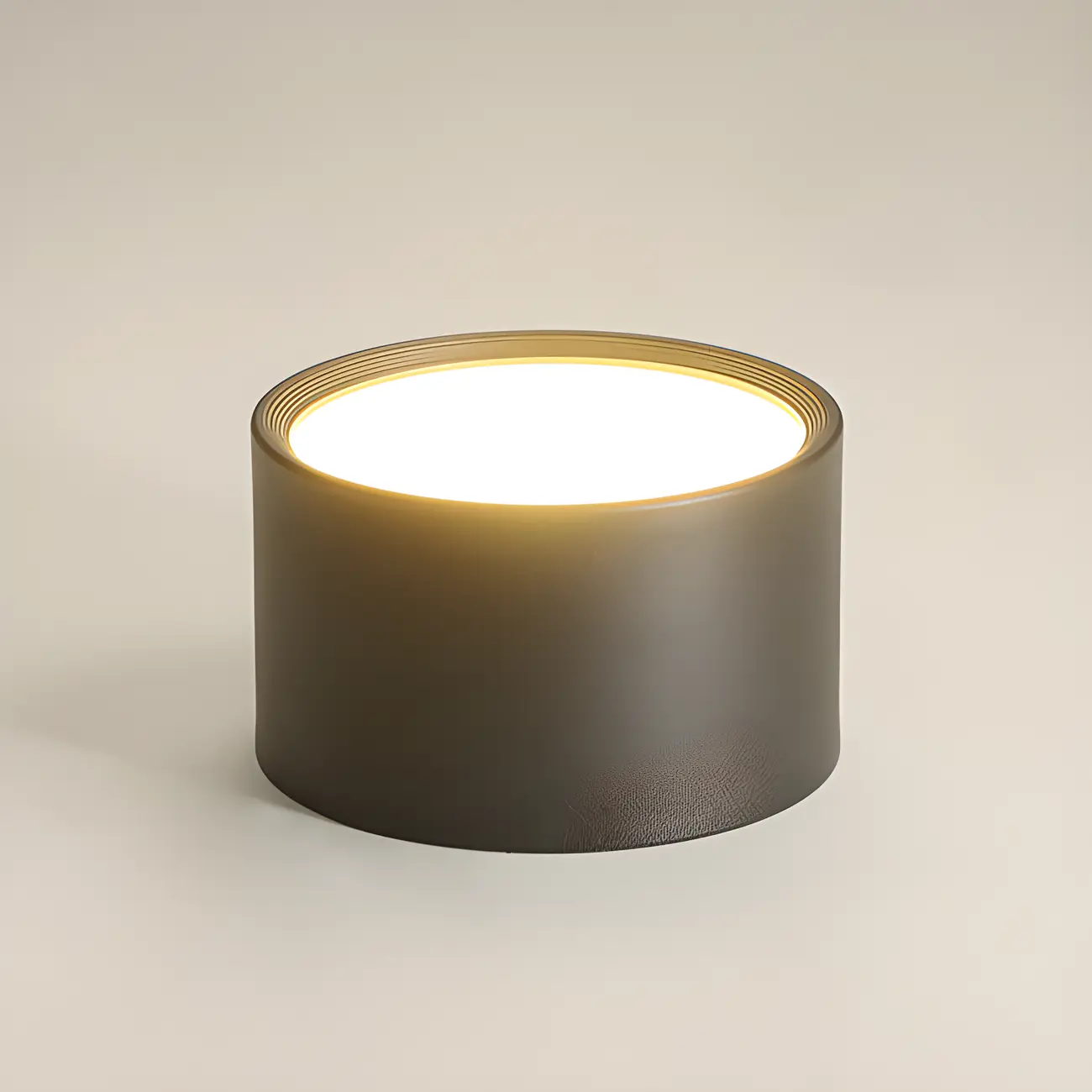 Modern Cylinder White/Black Acrylic Flush Mount LED Light  Image - 12 | homeyfad