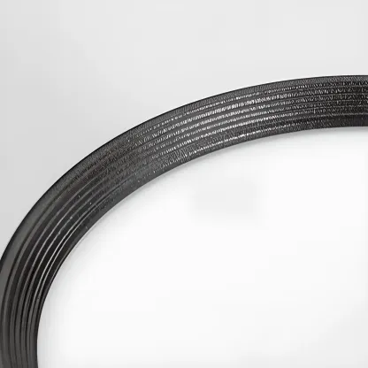 Modern Cylinder White/Black Acrylic Flush Mount LED Light  Image - 14