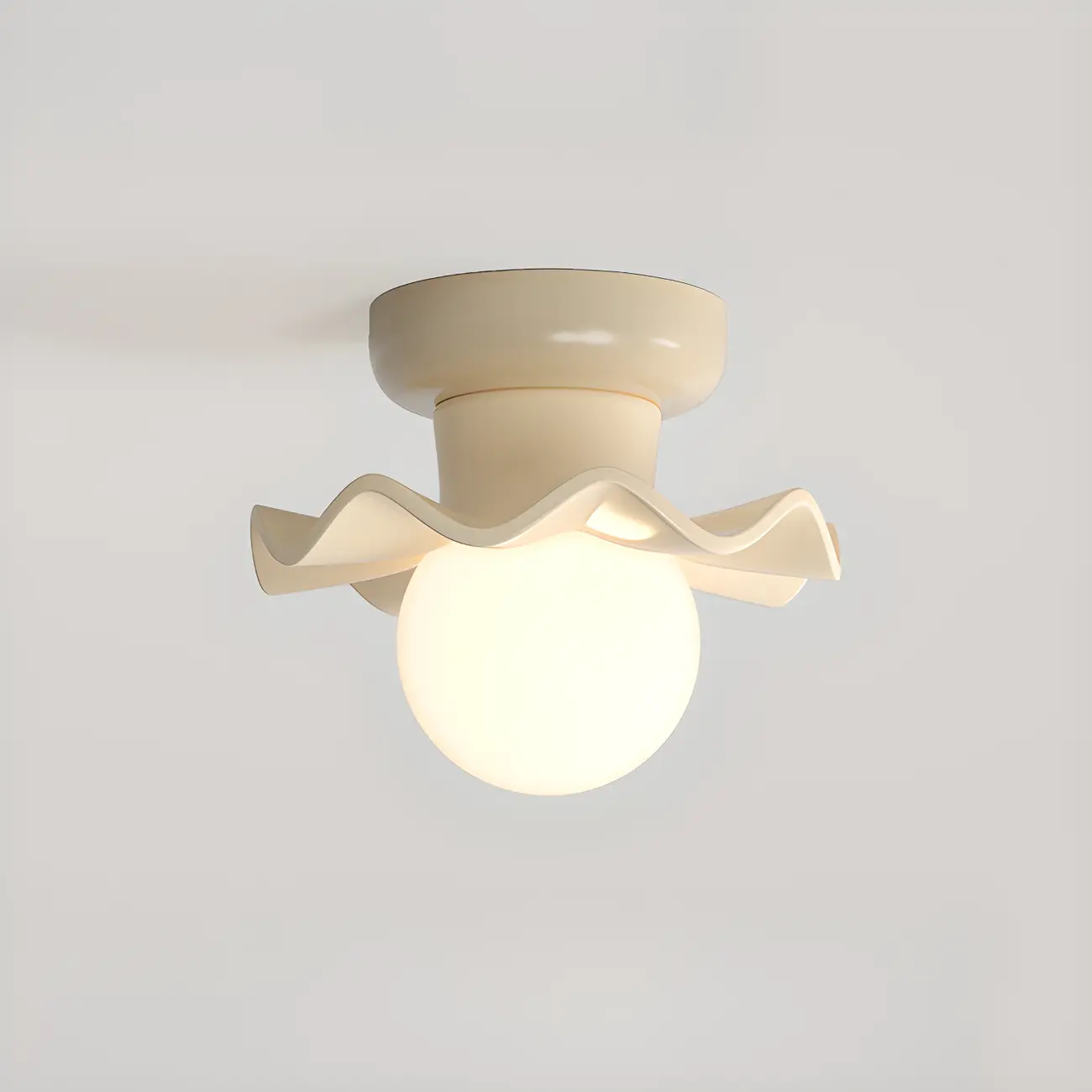 Modern Resin Semi Flush Ceiling Light for Home Image - 3 | homeyfad