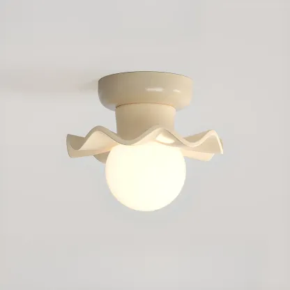 Modern Resin Semi Flush Ceiling Light for Home Image - 3