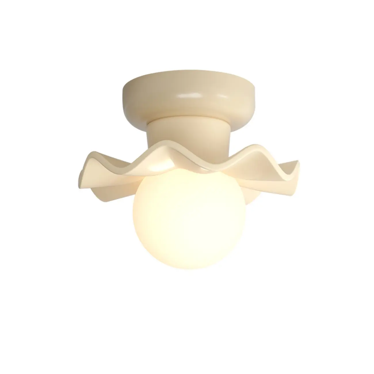 Modern Resin Semi Flush Ceiling Light for Home Image - 6 | homeyfad