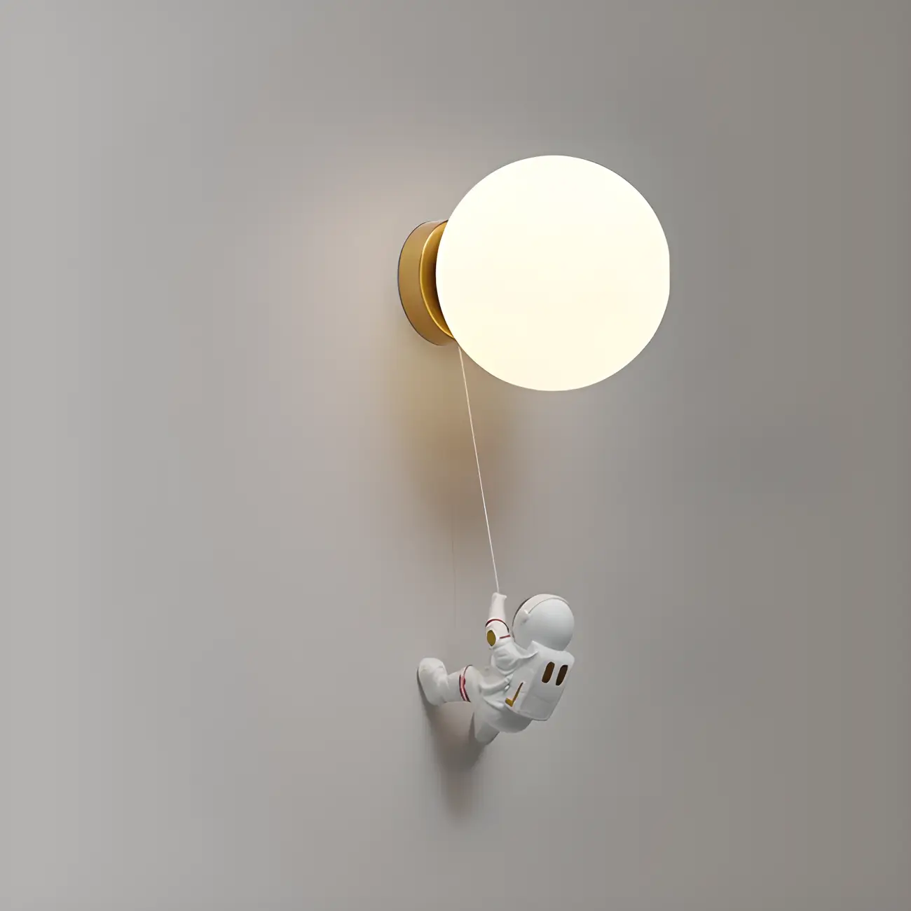 Kids Space-Themed Wall Light with Astronaut Design Image - 2 | homeyfad