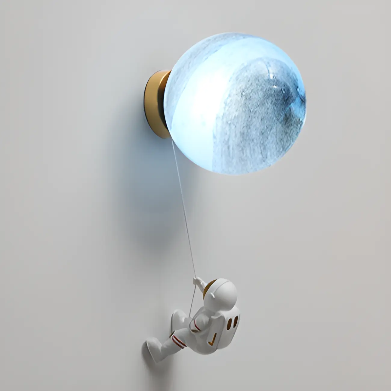 Kids Space-Themed Wall Light with Astronaut Design Image - 9 | homeyfad