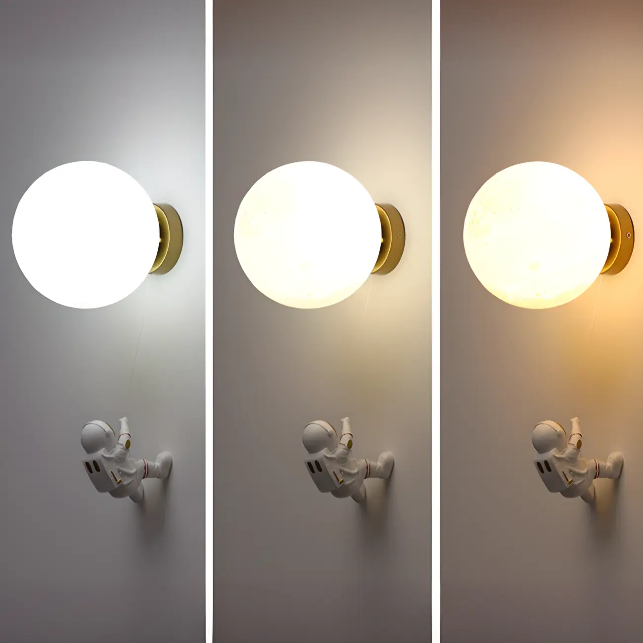 Kids Space-Themed Wall Light with Astronaut Design Image - 14 | homeyfad