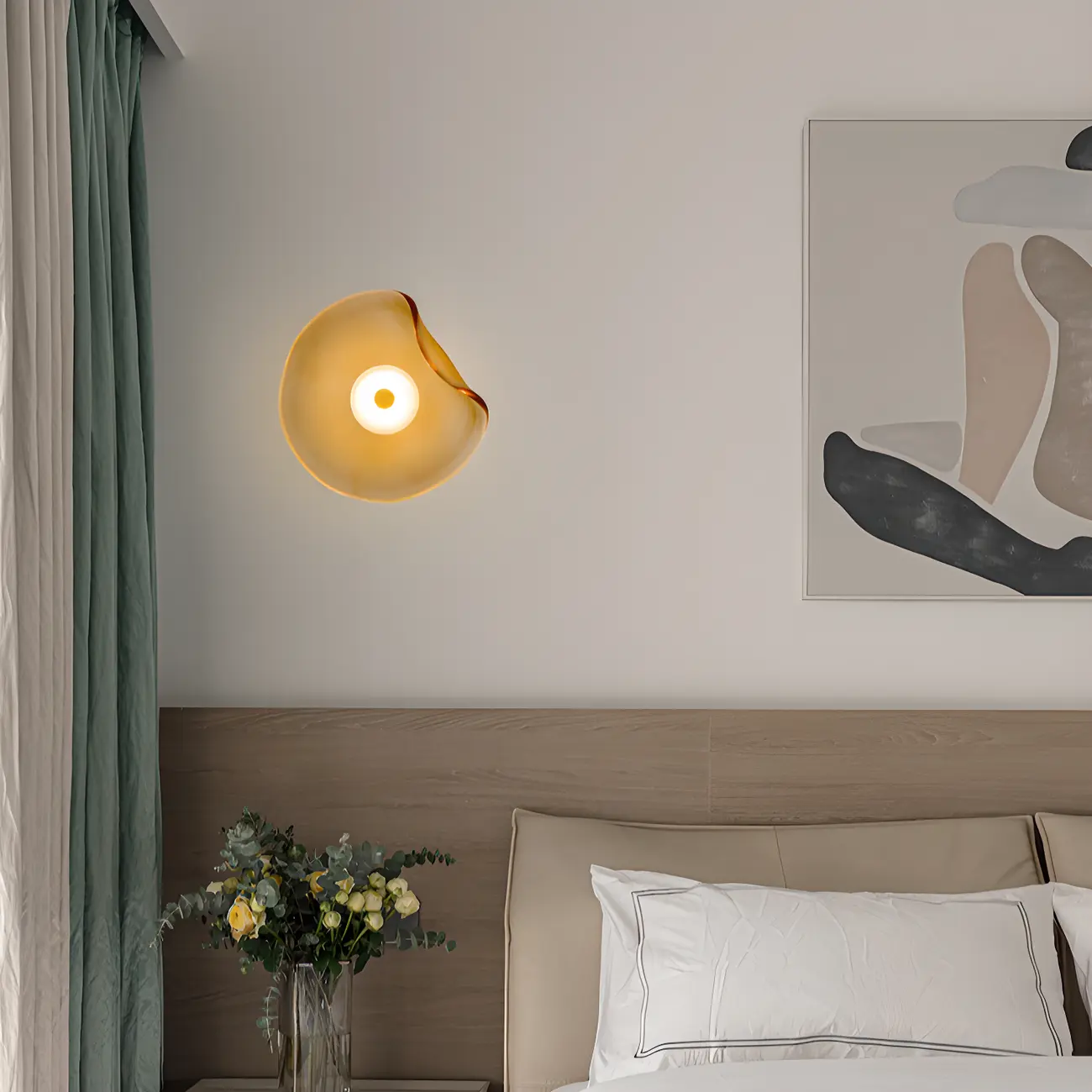 1-Light Transparent Ambient Warm Wall Sconce Image - 2 | homeyfad