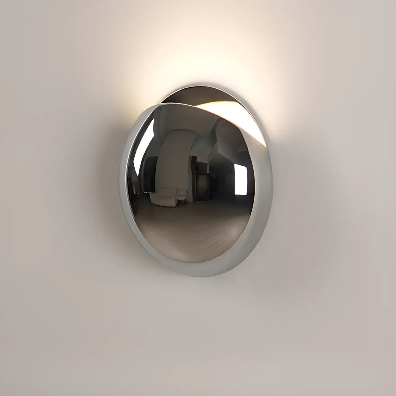 Modern Metallic Spherical 1-Light Wall Sconce Image - 5