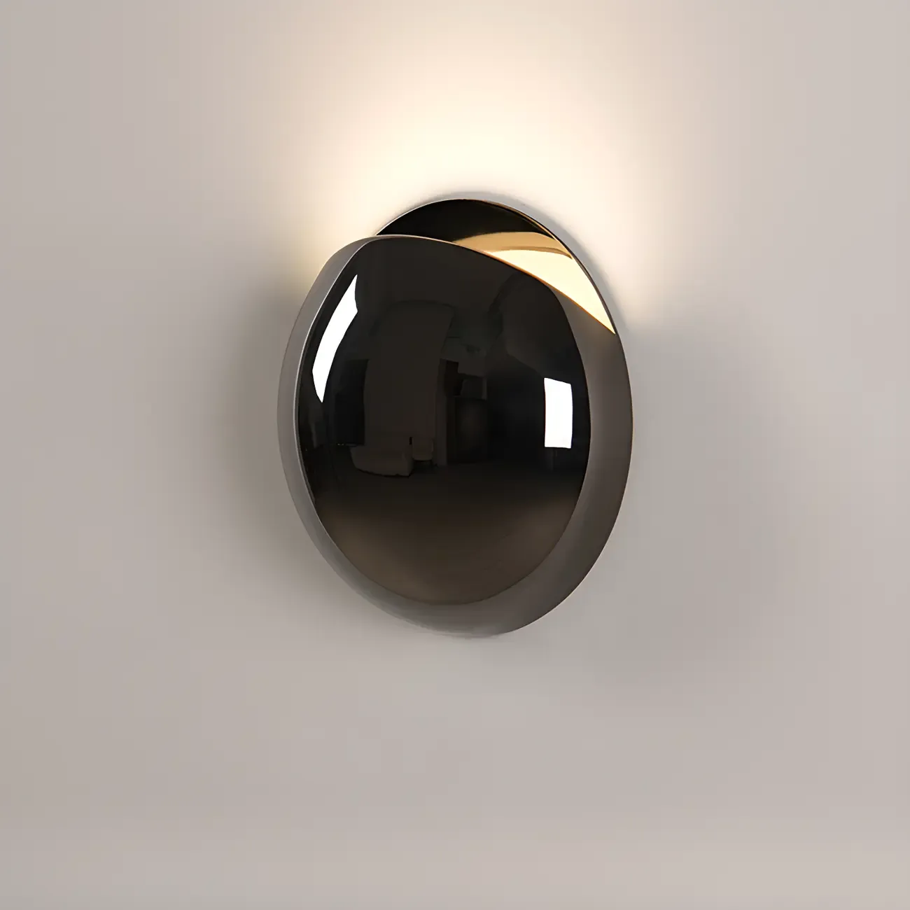 Modern Metallic Spherical 1-Light Wall Sconce Image - 6