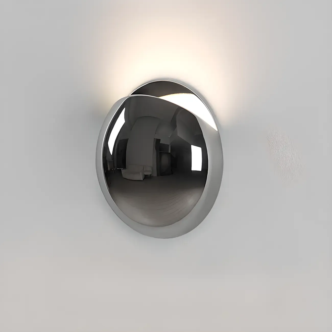 Modern Metallic Spherical 1-Light Wall Sconce Image - 8