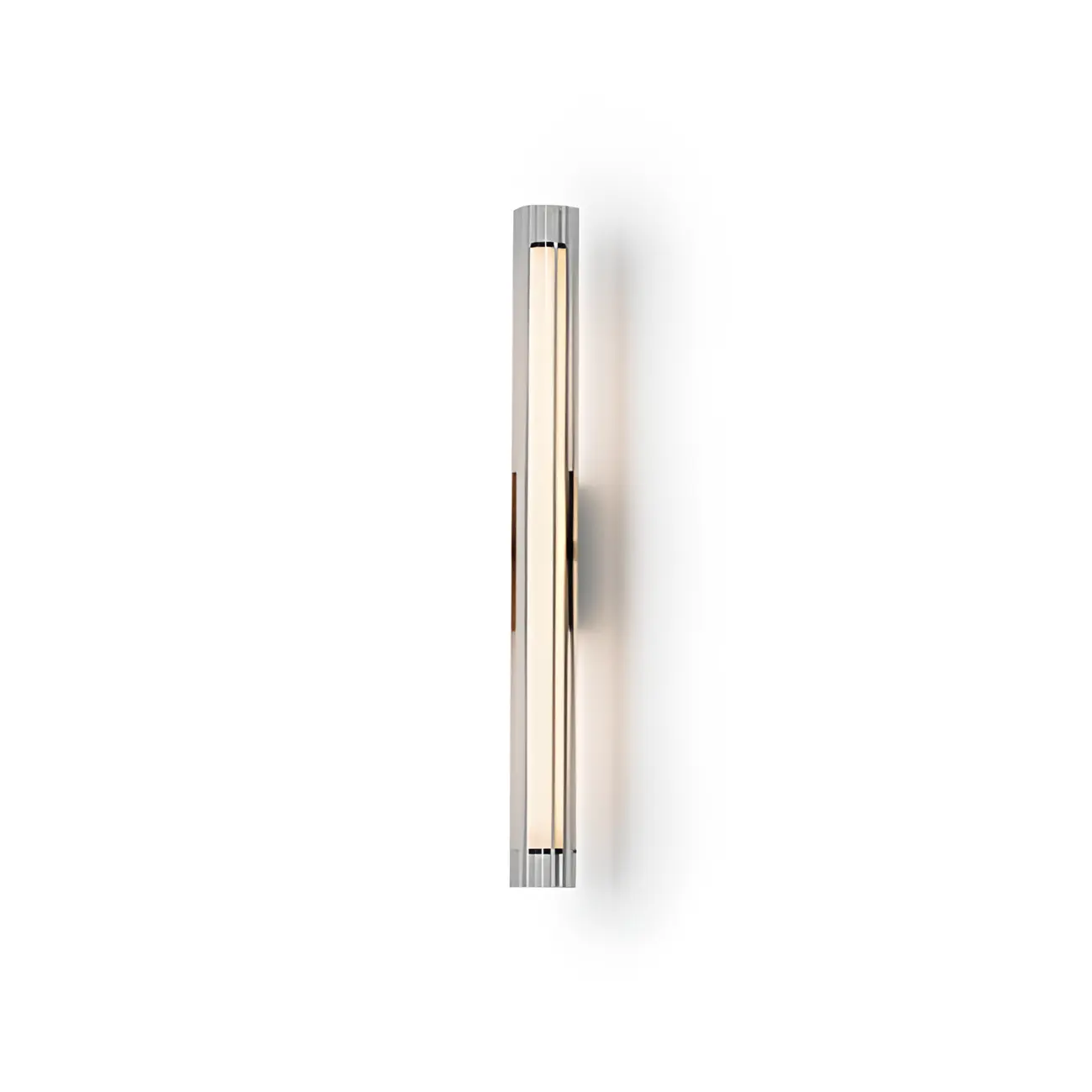 Minimalist Chrome Cylinder LED Wall Sconce with Warm Light | homeyfad