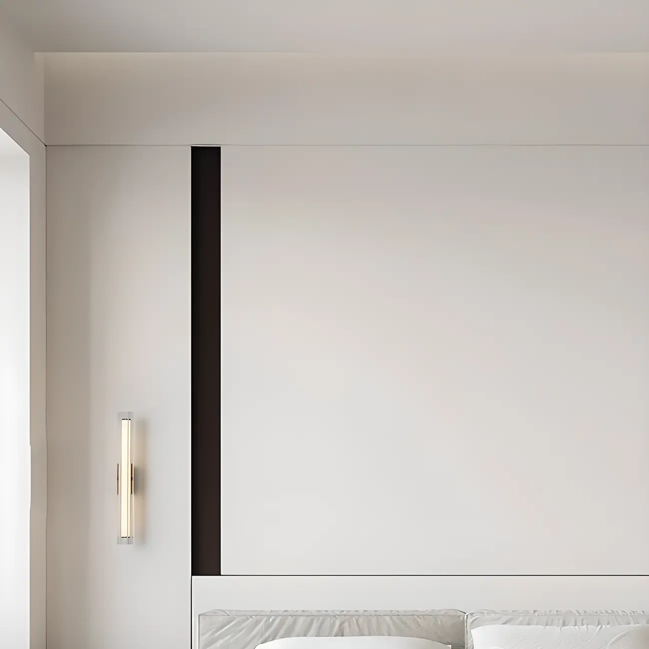 Minimalist Chrome Cylinder LED Wall Sconce with Warm Light | homeyfad