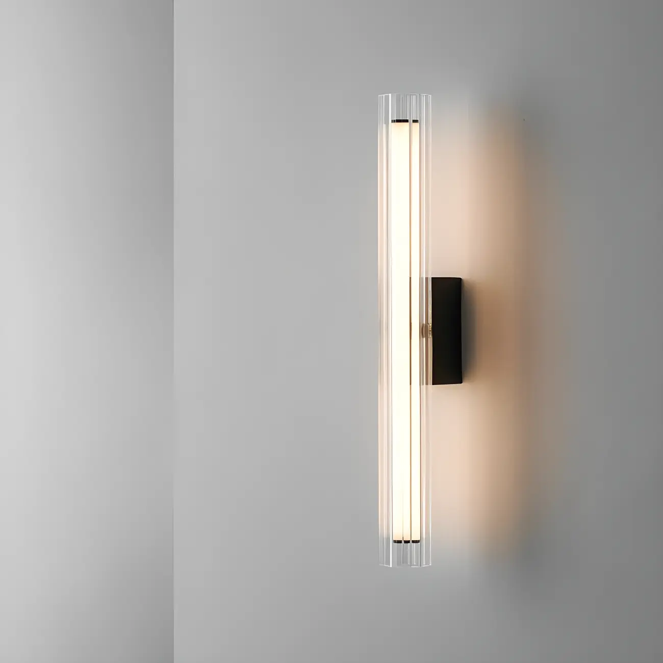 Minimalist Chrome Cylinder LED Wall Sconce with Warm Light | homeyfad