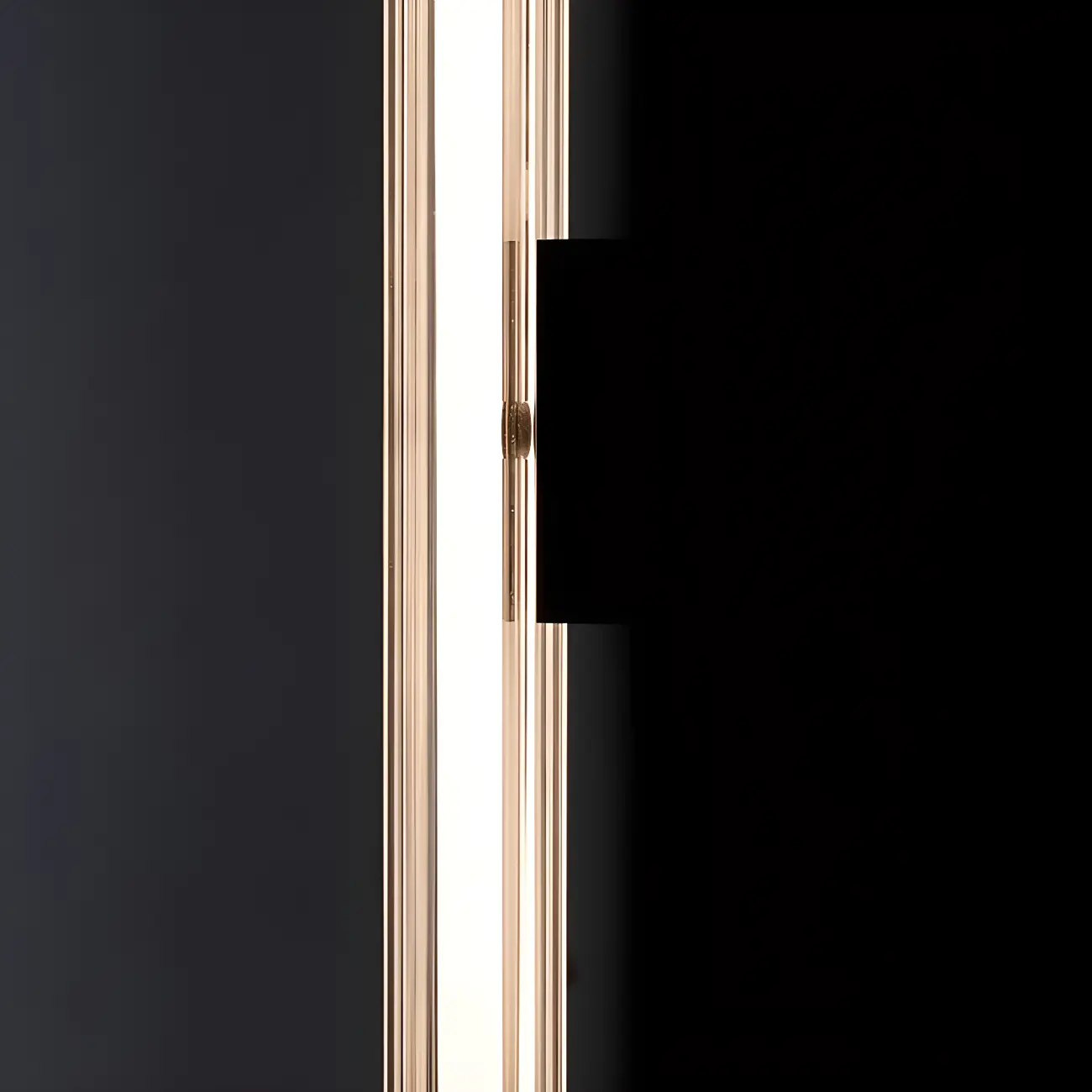 Minimalist Chrome Cylinder LED Wall Sconce with Warm Light | homeyfad