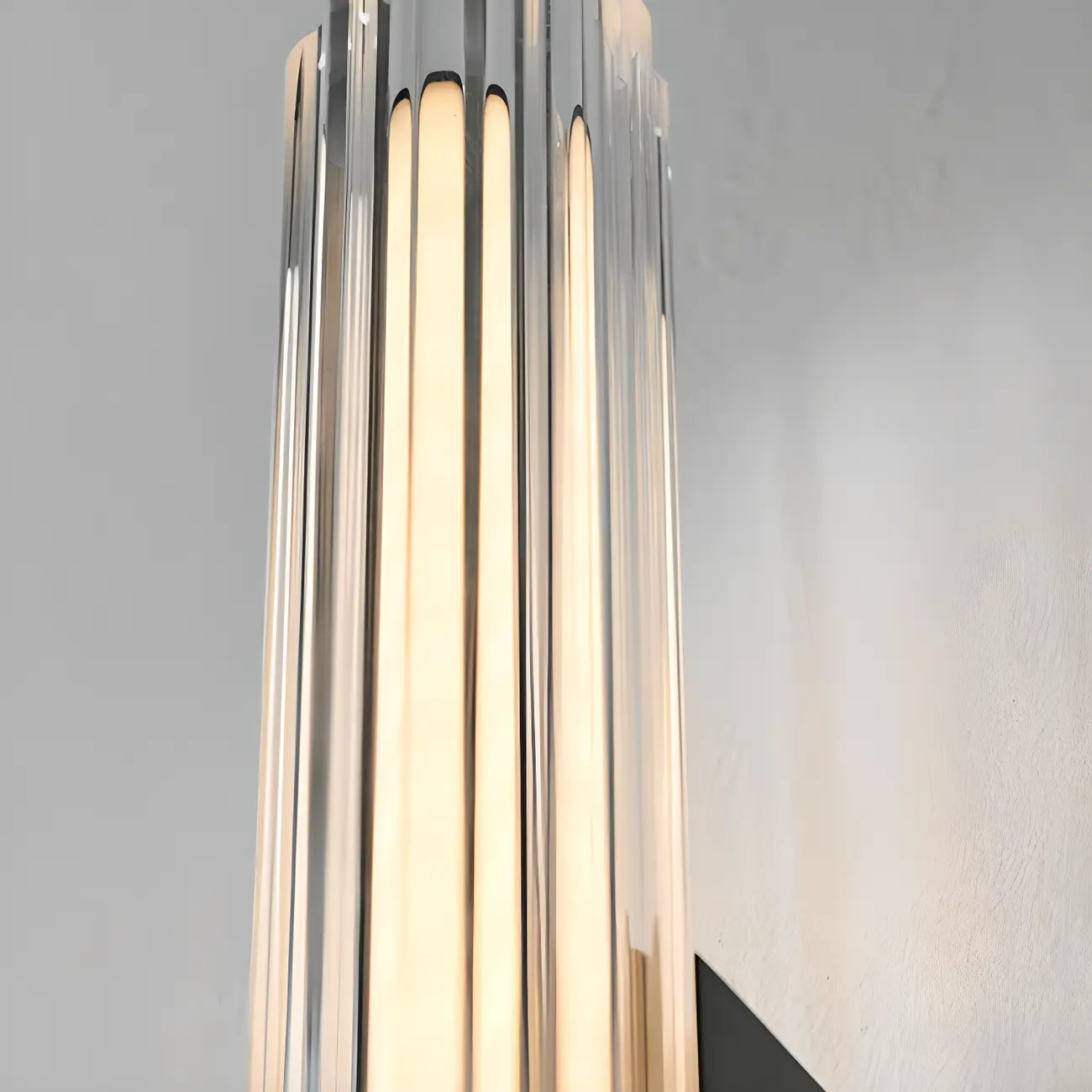 Minimalist Chrome Cylinder LED Wall Sconce with Warm Light | homeyfad