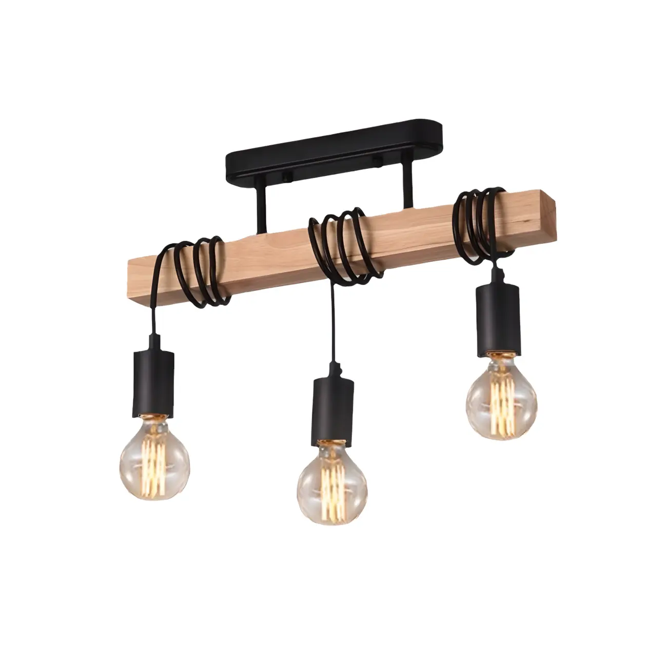 Industrial Black Metal Rhombus Island Light for Kitchen Image - 5 | homeyfad