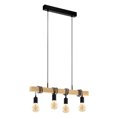 Industrial Black Metal Rhombus Island Light for Kitchen Image - 6