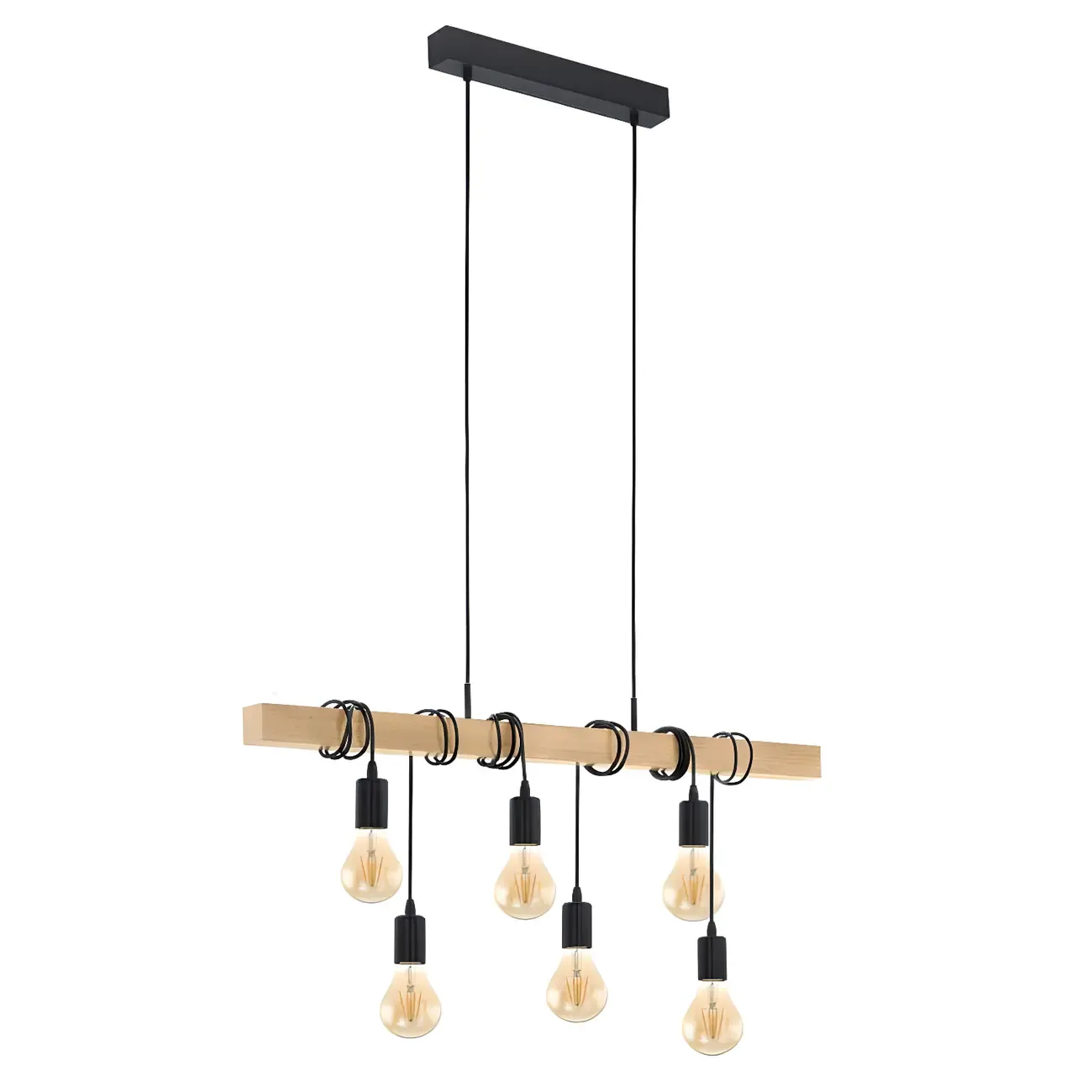 Industrial Black Metal Rhombus Island Light for Kitchen Image - 11