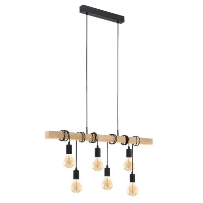 Industrial Black Metal Rhombus Island Light for Kitchen Image - 11