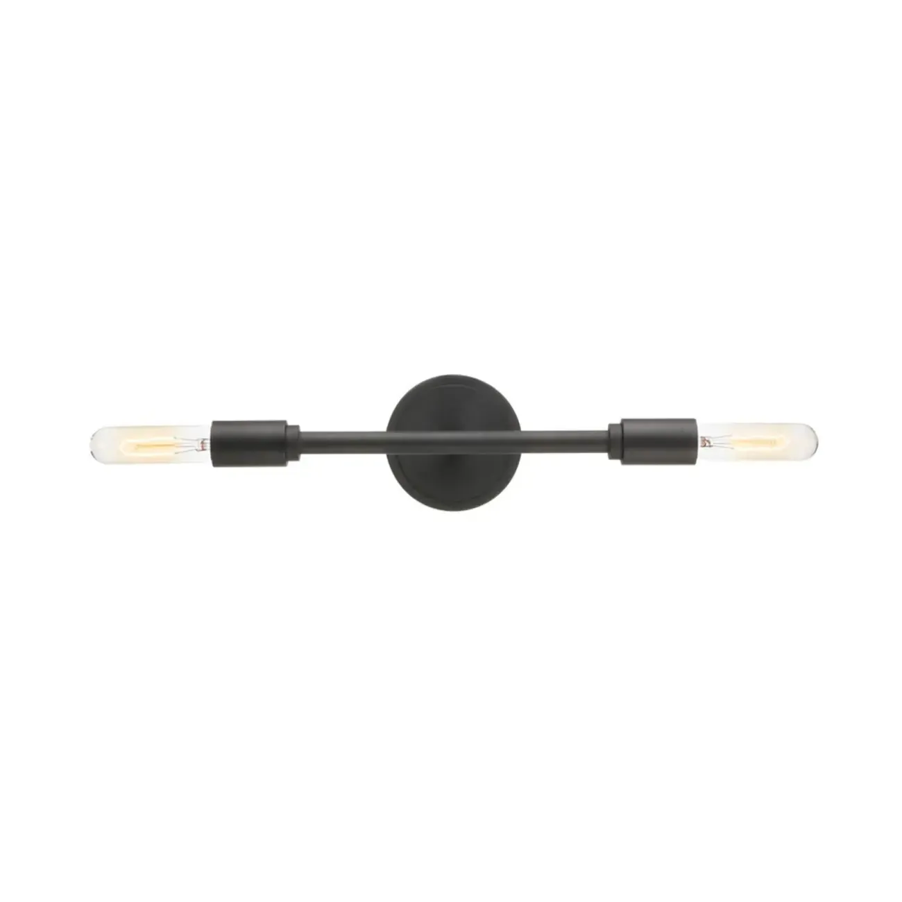 Industrial Black Metal 4-Light Cylinder Vanity Lights Image - 4