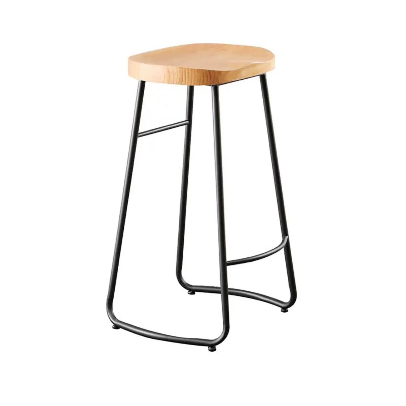 Modern Natural Wood Counter Height Bar Stools Image - 12 | homeyfad