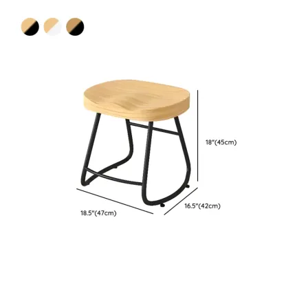 Modern Natural Wood Counter Height Bar Stools #size