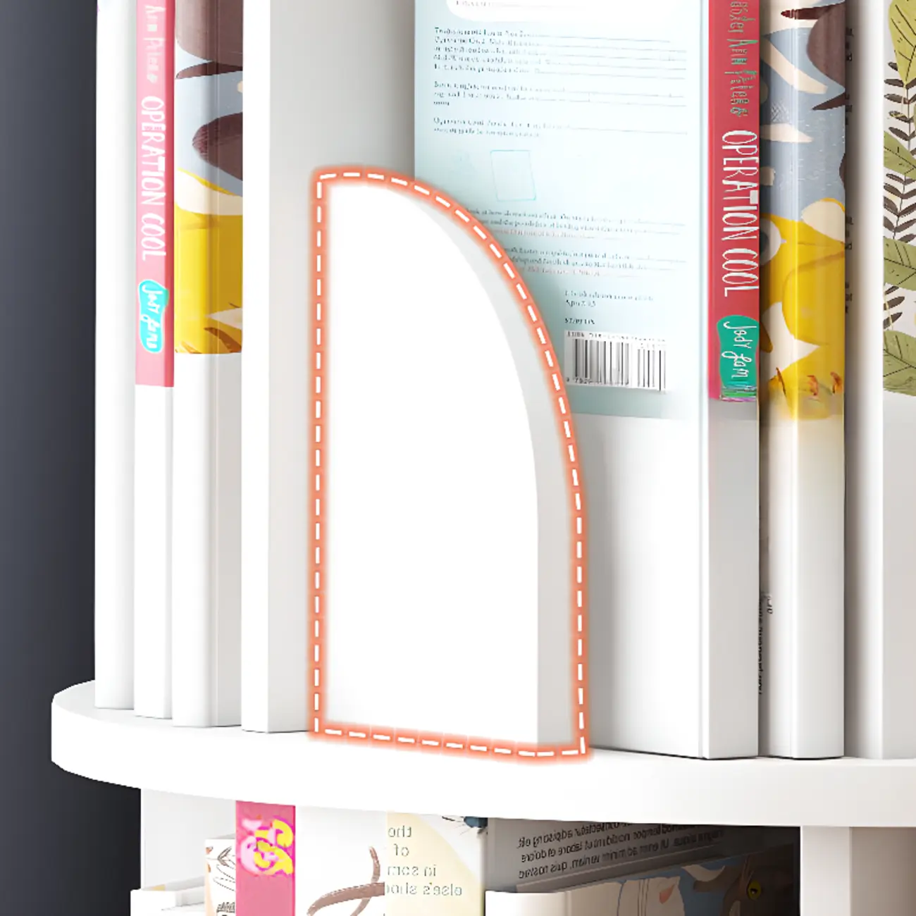 Space-saving Rotating Wood Vertical Corner Bookcase in Multi-Layer Image - 6 | homeyfad
