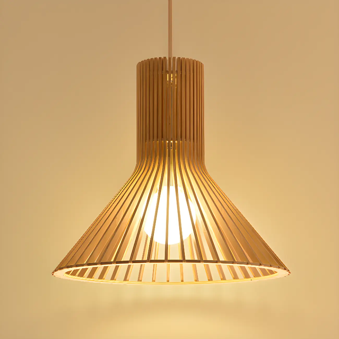 Oriental Adjustable Wood Pendant Light for Kitchen Dining Image - 17 | homeyfad