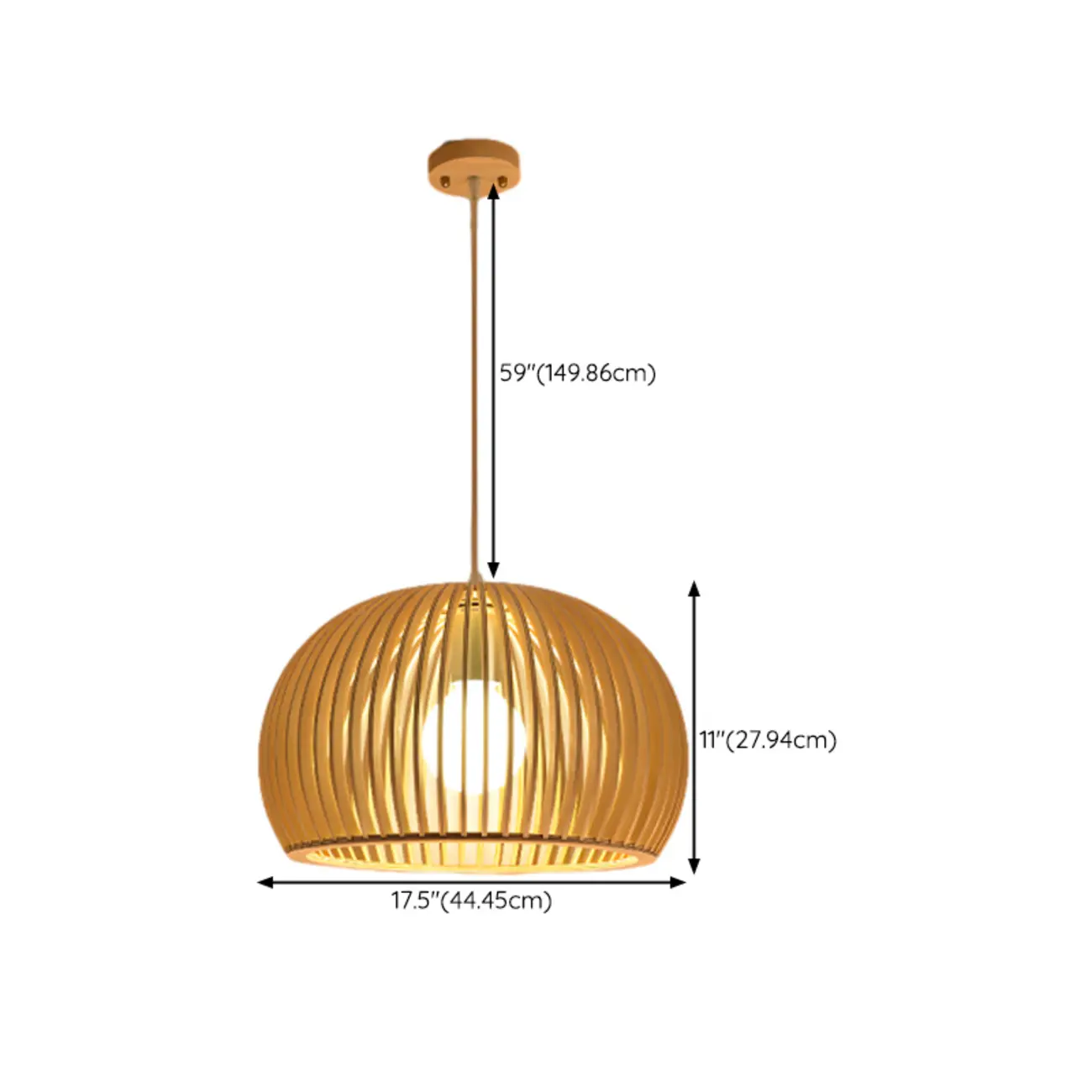 Oriental Adjustable Wood Pendant Light for Kitchen Dining Image - 35 | homeyfad