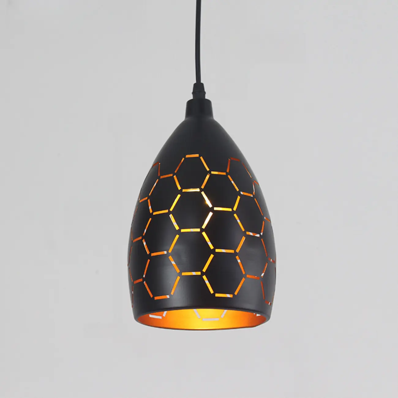 Industrial Black Metal Cone Pendant Light Adjustable for Dining Image - 4 | homeyfad