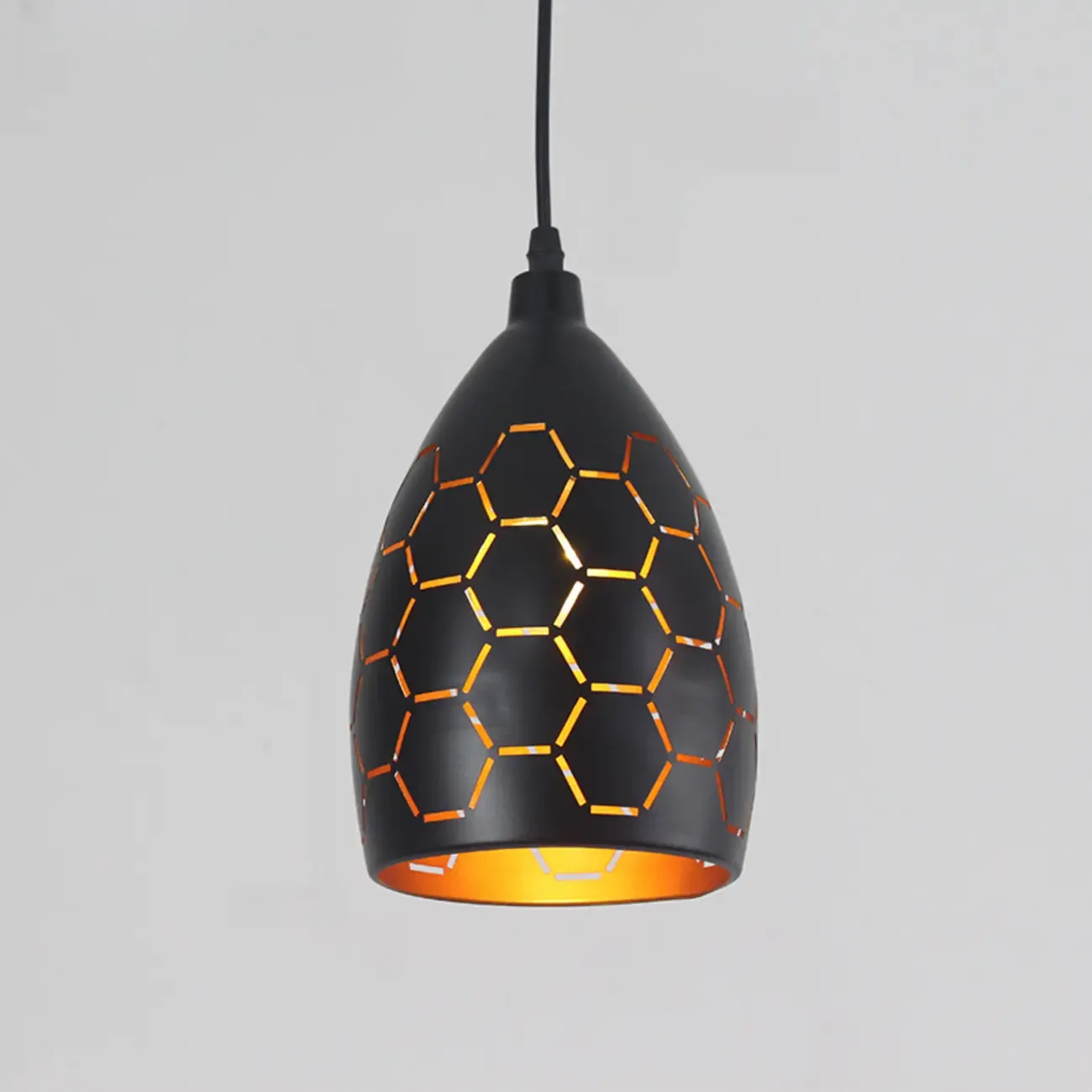 Industrial Black Metal Cone Pendant Light Adjustable for Dining Image - 4