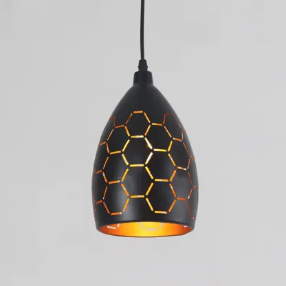 Industrial Black Metal Cone Pendant Light Adjustable for Dining Image - 4