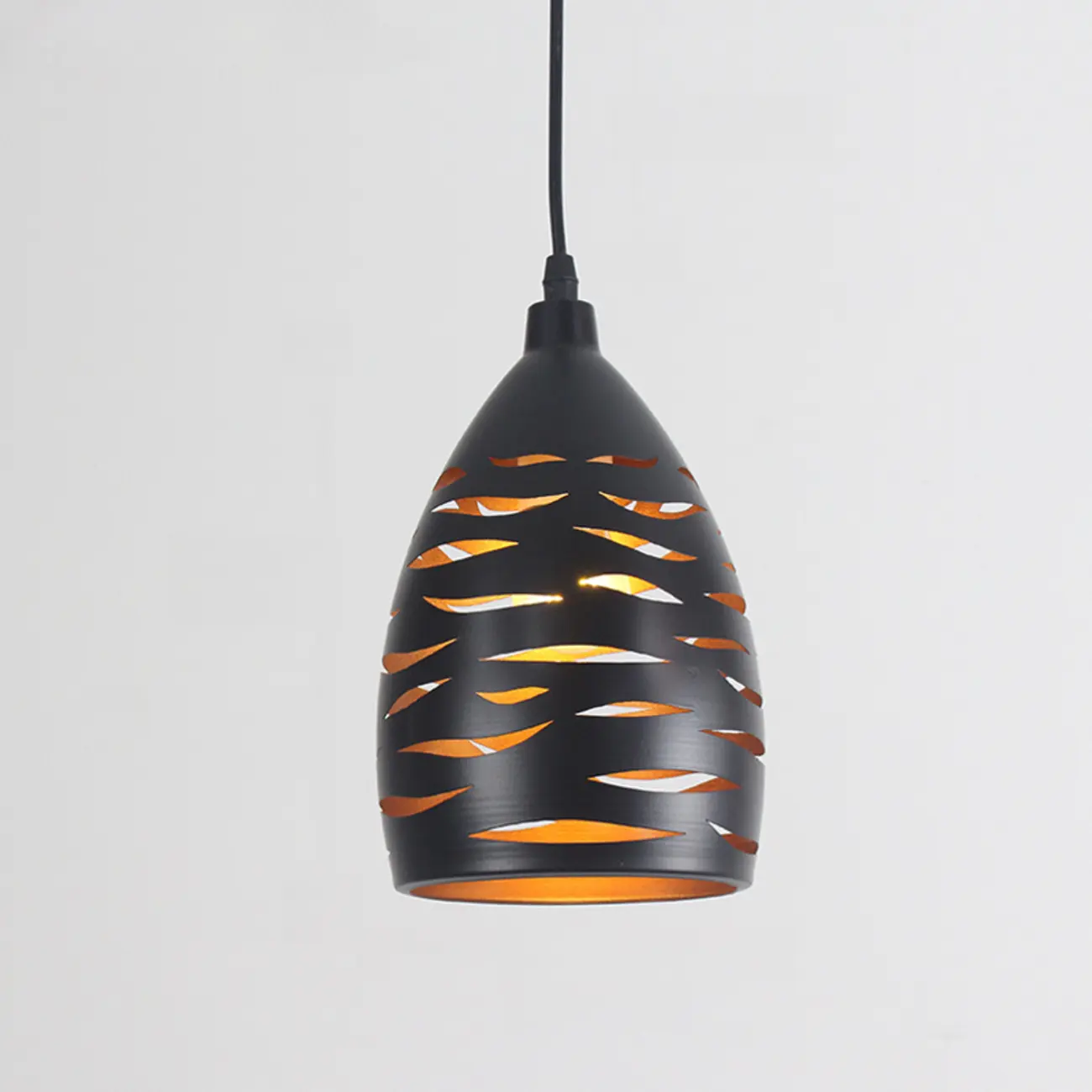 Industrial Black Metal Cone Pendant Light Adjustable for Dining Image - 6 | homeyfad