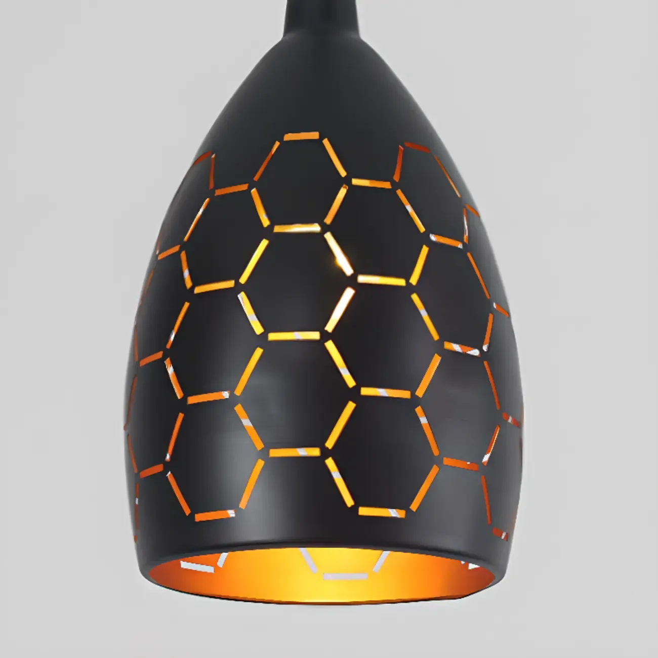 Industrial Black Metal Cone Pendant Light Adjustable for Dining Image - 8