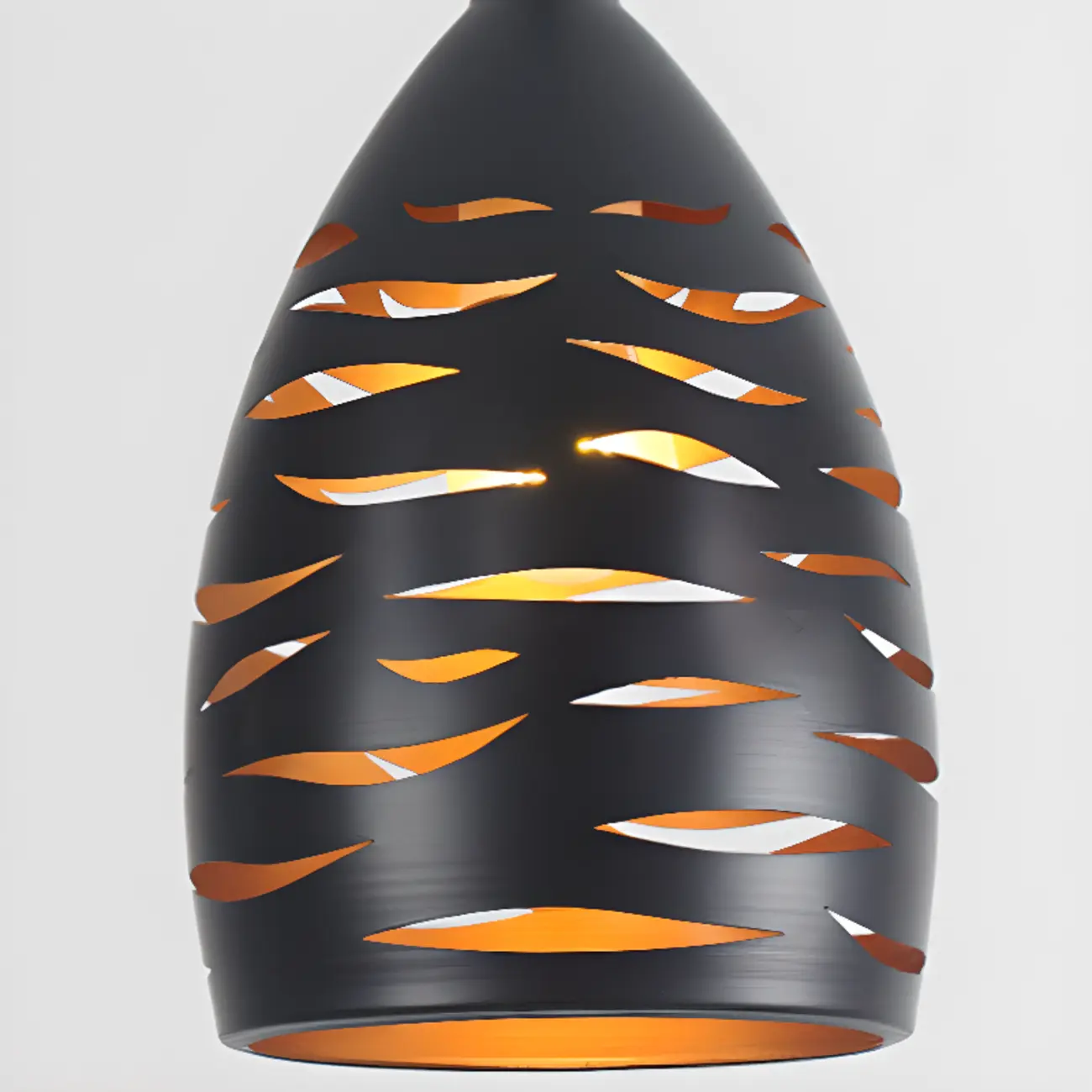 Industrial Black Metal Cone Pendant Light Adjustable for Dining Image - 9 | homeyfad