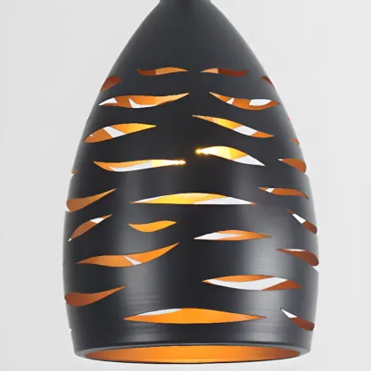 Industrial Black Metal Cone Pendant Light Adjustable for Dining Image - 9