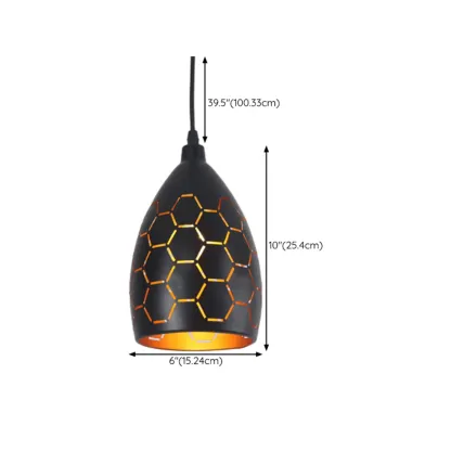 Industrial Black Metal Cone Pendant Light Adjustable for Dining Image - 11