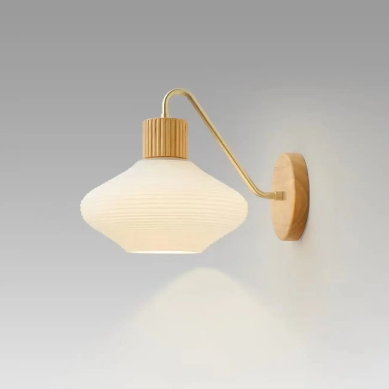 Modern Mini Wall Sconce with Glass Shade for Living Room | HomeyFad