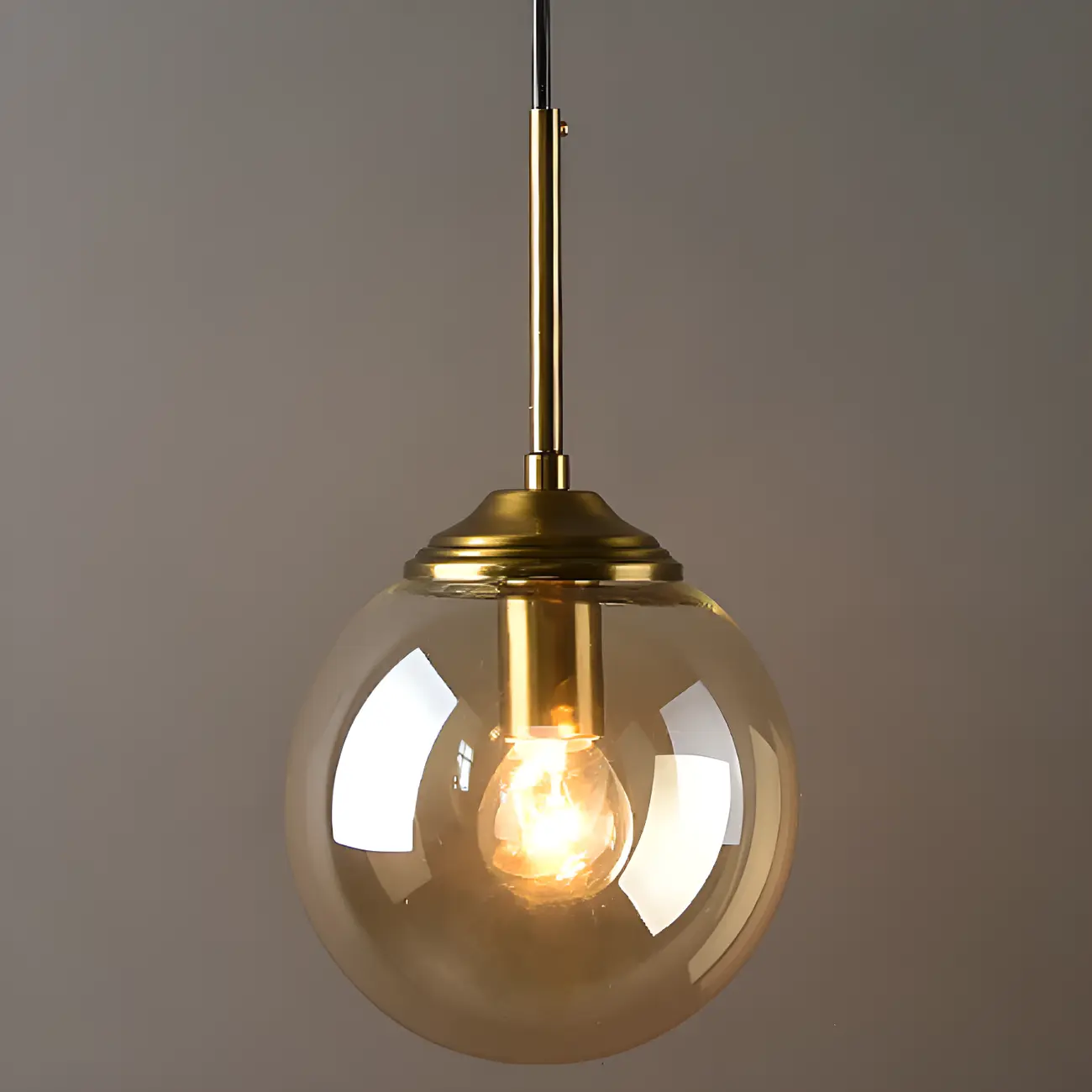 Modern Gold Globe Glass Wall Vanity Light for Bathroom | homeyfad