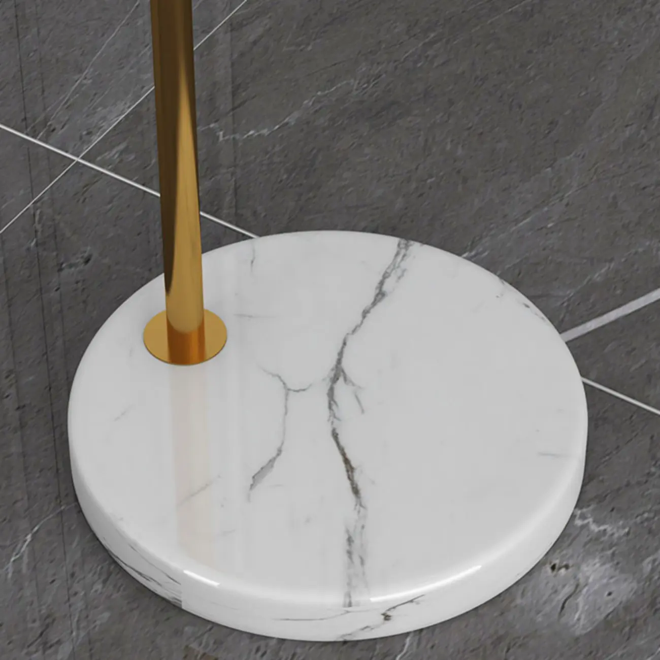 Modern Arc Floor Lamp Plug-In Adjustable Height for Living Room | homeyfad