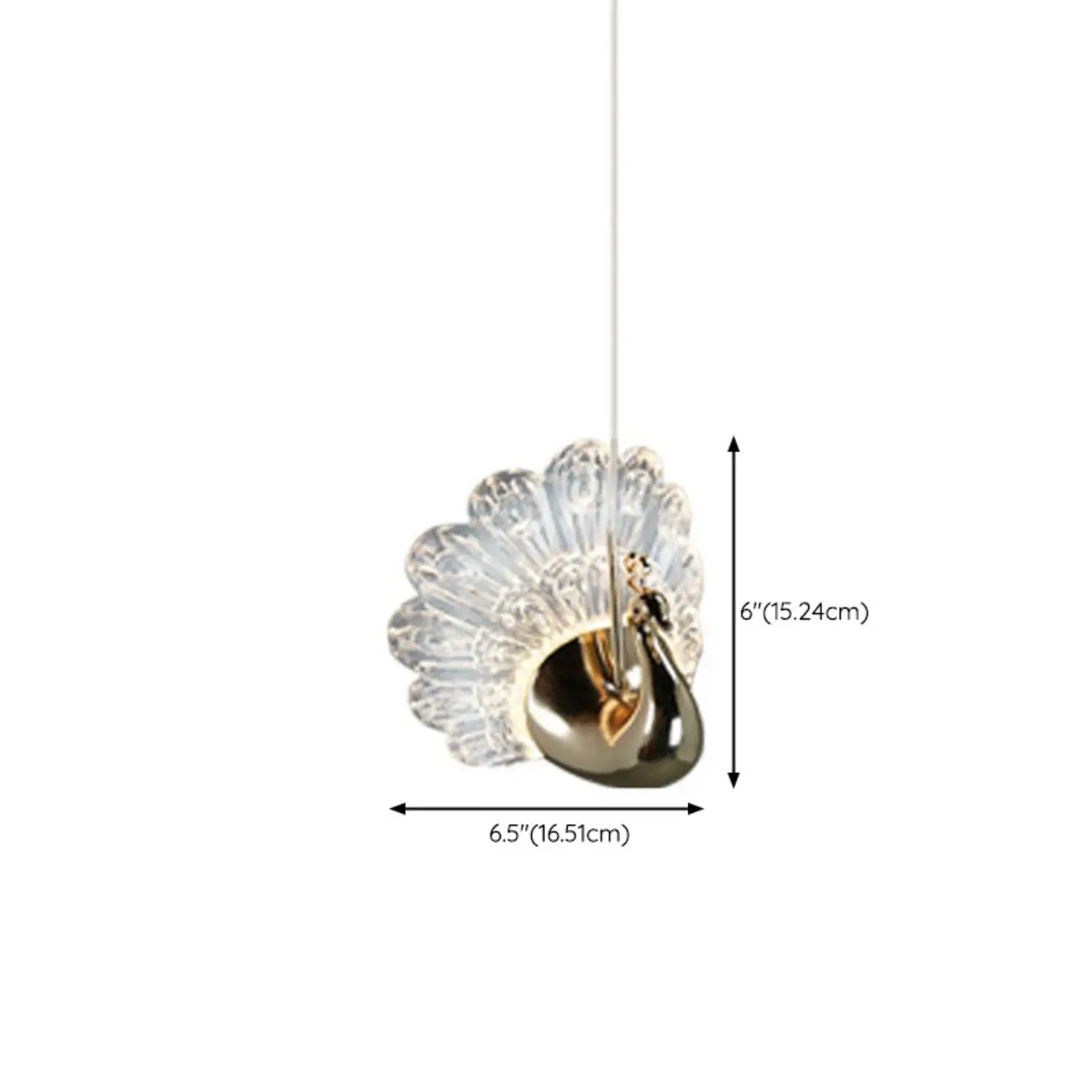 Modern Dimming LED Gold Acrylic Floral Pendant Light #size | homeyfad