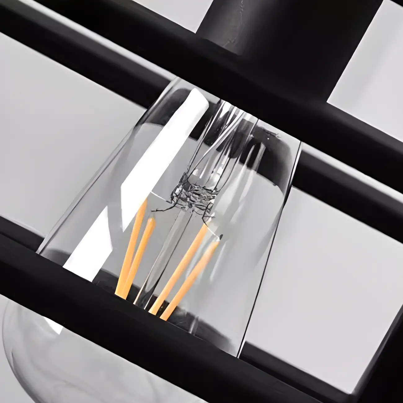 Rustic Iron Black 6-Light Chain Island Pendant Image - 15 | homeyfad